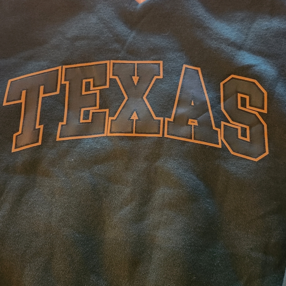 NWOT SHEIN Gender Neutral Green Texas V-neck Sweatshirt Size M - Picture 4 of 6
